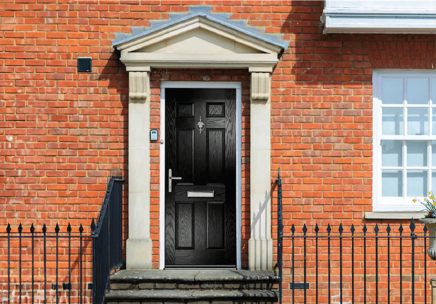 black composite door