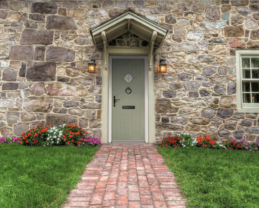 green composite door